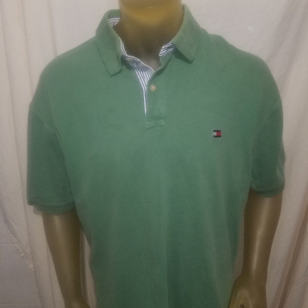 Tommy Hilfiger Men's Polo Shirt Size XXL Mint Gree